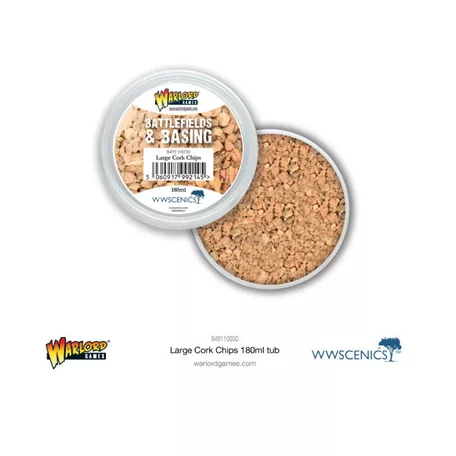 Battlefields & Basing: Large Cork Chips (180ml)-849110030