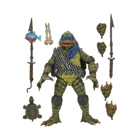 Universal Monsters x TMNT - 7” Scale Action Figure - Leonardo as the Creature-NECA54301