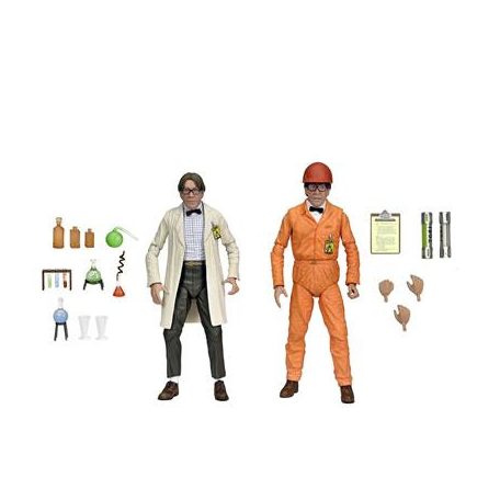 TMNT 2 Secret of the Ooze 7" Action Figures Lab Coat Professor Perry and Hazmat Suit Professor Perry-NECA54326