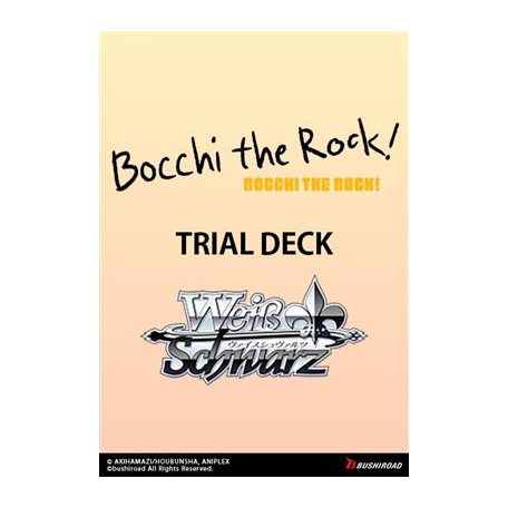 Weiß Schwarz - Bocchi The Rock! Trial Deck Display (6 Decks) - EN-WSE-BTR-W107-TD
