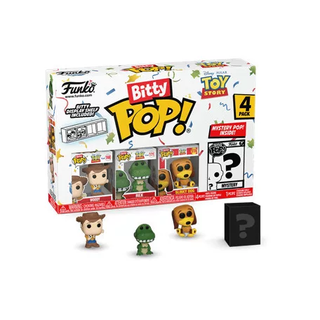 Funko Bitty POP! Toy Story - Woody 4PK (3+1 Mystery Chase)-FK73042