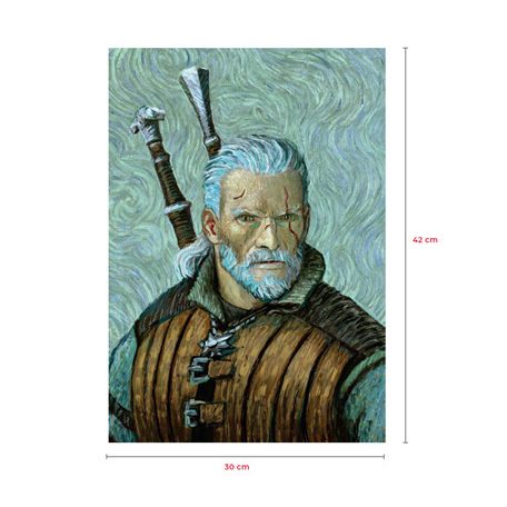 The Witcher - Lithograph „Geralt Van Gogh Art“-1139168