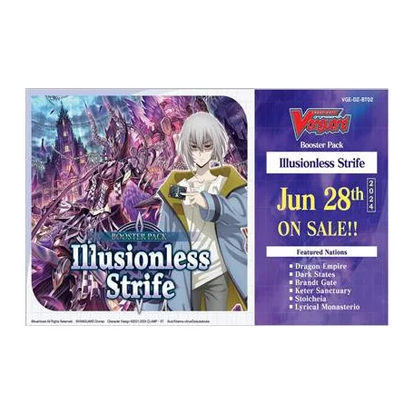 Cardfight!! Vanguard - Illusionless Strife Booster Display (16 Packs) - EN-VGE-DZ-BT02