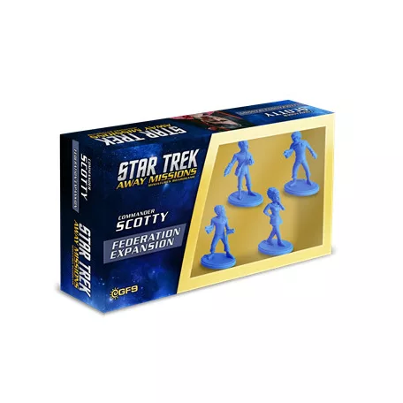 Classic Federation Away Team 2: Scotty, Sulu, Uhura, Leslie-STA009