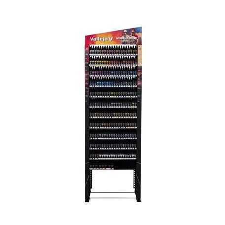 Vallejo - Model Color / CompleteRange - 220x18ml colors/auxiliaries + 8x35ml alcohol-based metallics-EX724FULL