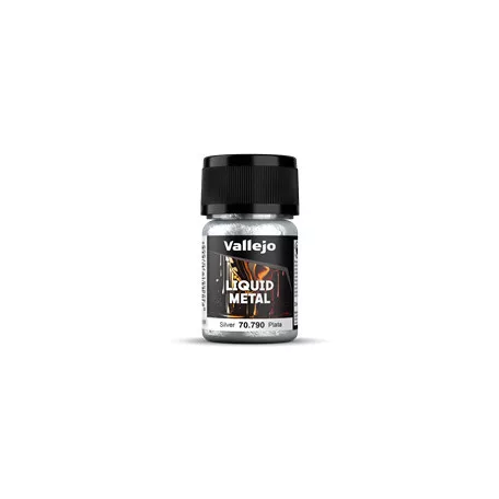 Vallejo - Liquid Gold / Alcohol-based metallics - Silver 35 ml-70790