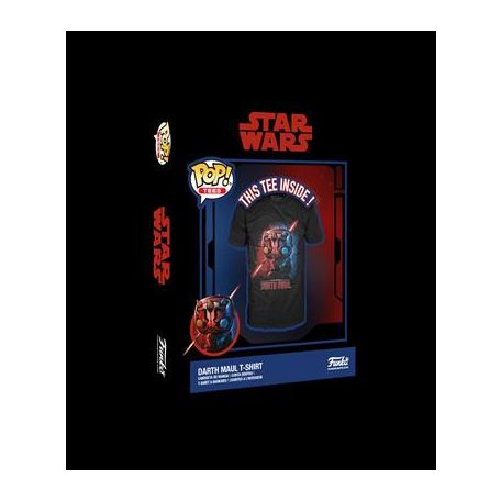 Funko POP! Boxed Tee: Star Wars EP1 - Darth Maul-FK75315