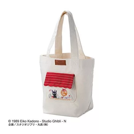 Tote bag Jiji in the flowers - Kiki's Delivery Service-MARU-78868