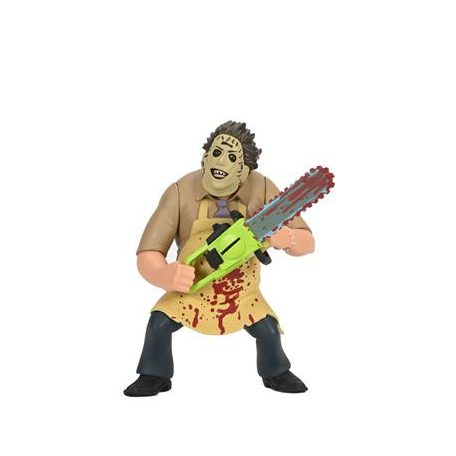 Texas Chainsaw Massacre 6" Action Figure Toony Terrors 50th Anniversary Leatherface (Bloody)-NECA41601