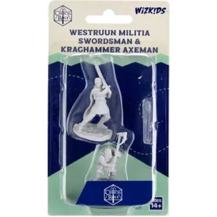 Critical Role Unpainted Miniatures: Westruun Militia Swordsman & Kraghammer Axeman-90471