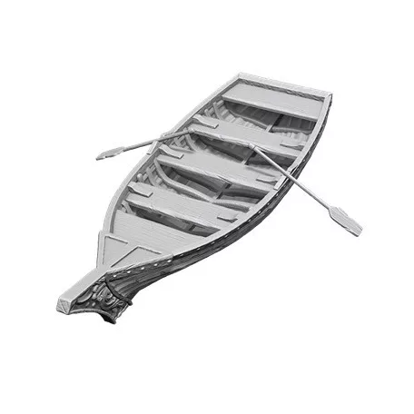 Wizkids Deep Cuts Unpainted Miniatures: Rowboat & Oars-90503