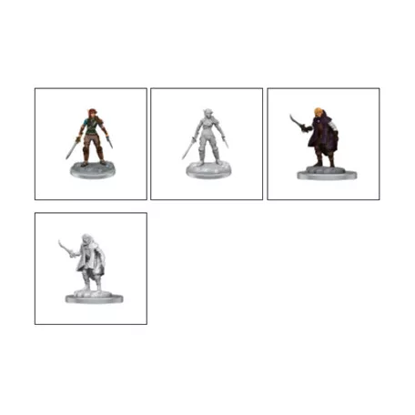D&D Nolzur's Marvelous Miniatures: Elf Rogue & Half-Elf Rogue Protégé-90582