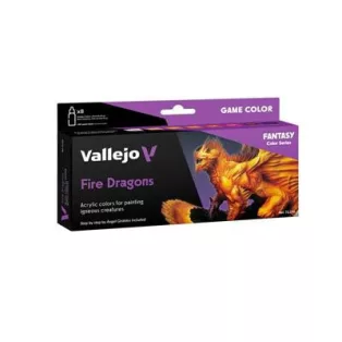 Vallejo - Game Color Fire Dragons 8 colors set 18 ml-72196