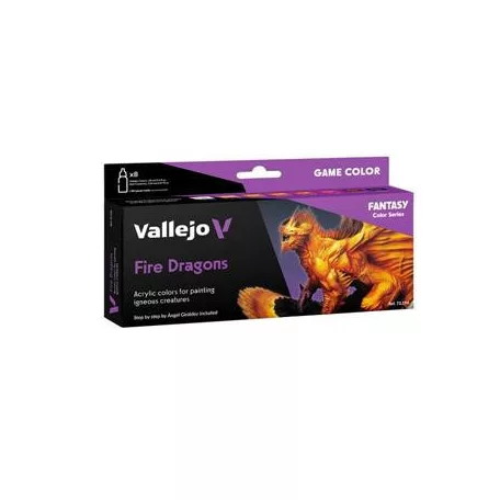 Vallejo - Game Color Fire Dragons 8 colors set 18 ml-72196