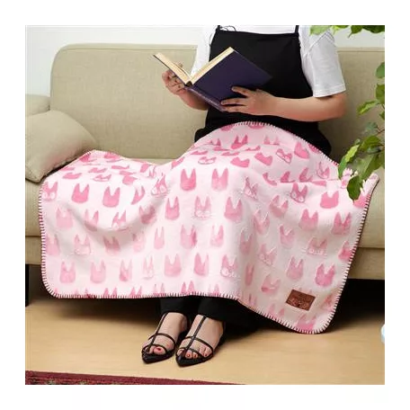 Ghibli Opalised blanket Jiji silhouette 70x100 cm - Kiki's Delivery Service-MARU-88017