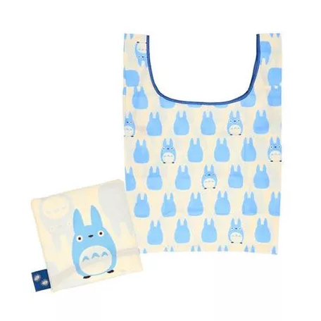Ghibli Eco bag Middle Totoro Silhouette 40x20 cm - My Neighbour Totoro-MARU-73585