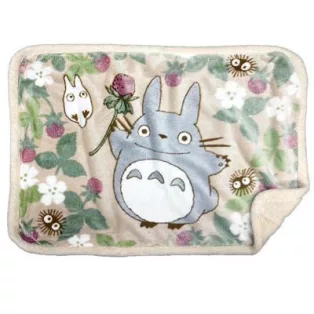 My Neighbor Totoro - Fluffy plaid Totoro Raspberry 70x100 cm-MARU-92958