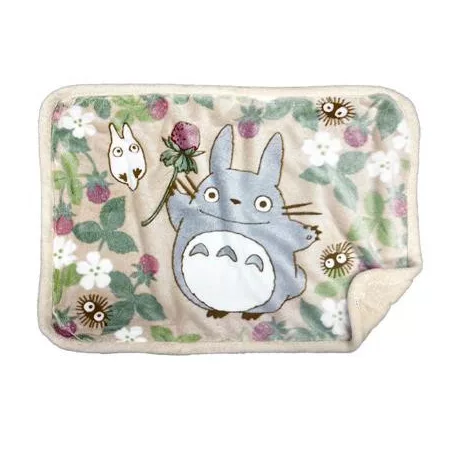 My Neighbor Totoro - Fluffy plaid Totoro Raspberry 70x100 cm-MARU-92958