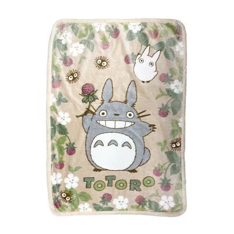 My Neighbor Totoro - Fluffy blanket Totoro Raspberry 100x140 cm-MARU-92959