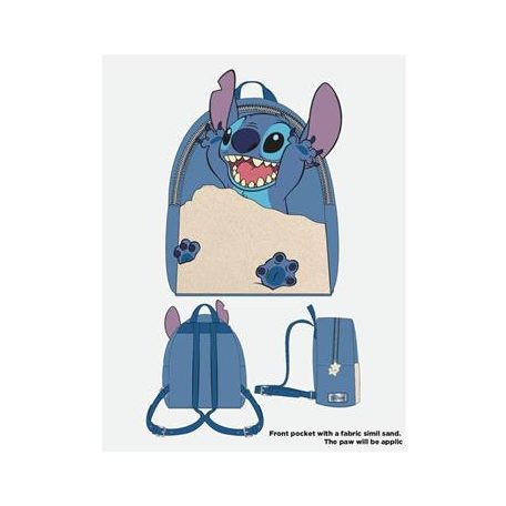 Lilo & Stitch - Beach Day Stitch - Novelty Mini Back Pack-MP316624DNY