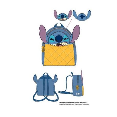 Lilo & Stitch - Pineapple Stitch - Novelty Mini Back Pack-MP000336DNY