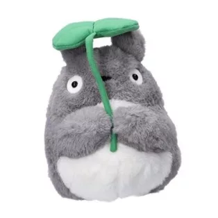 My Neighbor Totoro - Nakayoshi Plush (19 cm) - Big Totoro with Leaf-S-5285