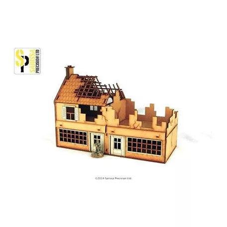 Sarissa Hobby & Terrain - Terrace Shop - Destroyed-N016