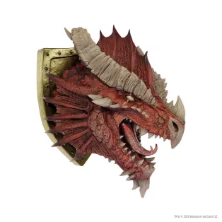 D&D Replicas of the Realms: Ancient Red Dragon Trophy Plaque - Limited Edition 50th Anniversary-WZK68517