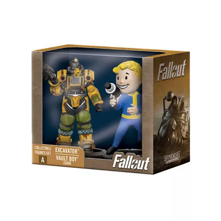 Fallout Collectible Figures Set Excavator & Vault Boy (Gun)-SYN-2631505-C