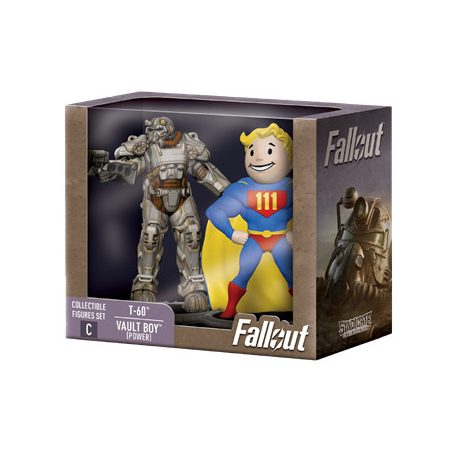 Fallout Collectible Figures Set T-60 & Vault Boy (Power)-SYN-2631529-C
