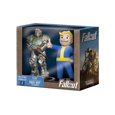 Fallout Collectible Figures Set T-51 & Vault Boy (Classic)-SYN-2631550-C