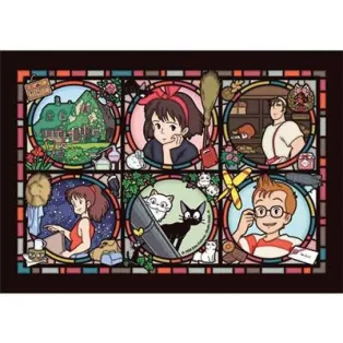 Kiki's Delivery Service - Stained glass Puzzle 208P Characters gallery-ENSKY-19274