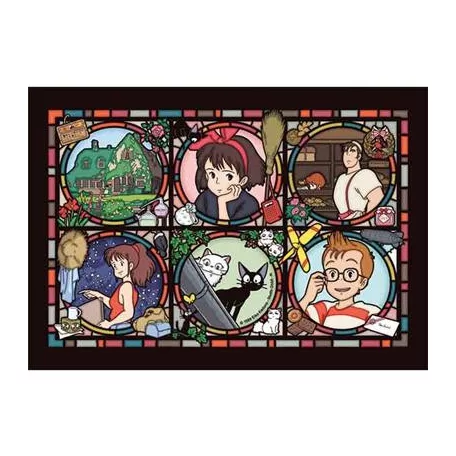 Kiki's Delivery Service - Stained glass Puzzle 208P Characters gallery-ENSKY-19274