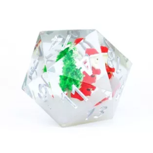 Sirius Dice - Large D20 - Santa Scenic-SDZ0012-06