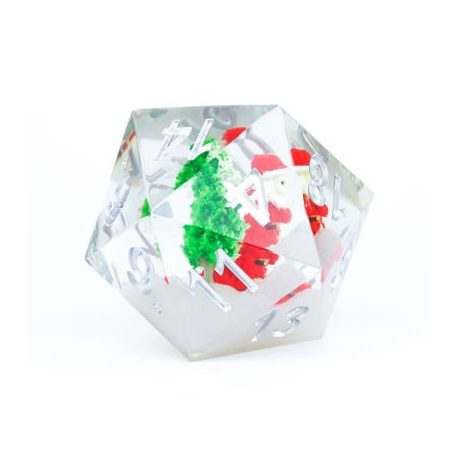 Sirius Dice - Large D20 - Santa Scenic-SDZ0012-06