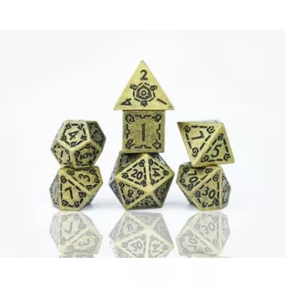 Sirius Dice - Dice Set - Illusory Metal - Gold-SDZ0017-03
