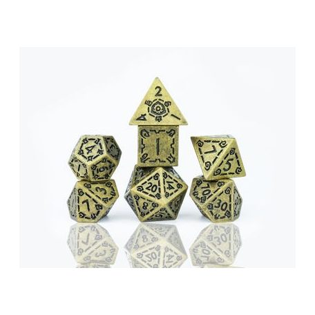 Sirius Dice - Dice Set - Illusory Metal - Gold-SDZ0017-03