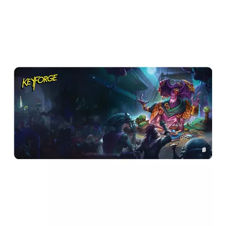 KeyForge: Ekwidon - "Blue Light Special” Extra-Wide Playmat-KFS52