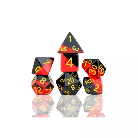 Sirius Dice - Dice Set - Brimstone-SDZ0009-06