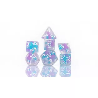 Sirius Dice - Dice Set - Cotton Candy Glowworm-SDZ0006-04