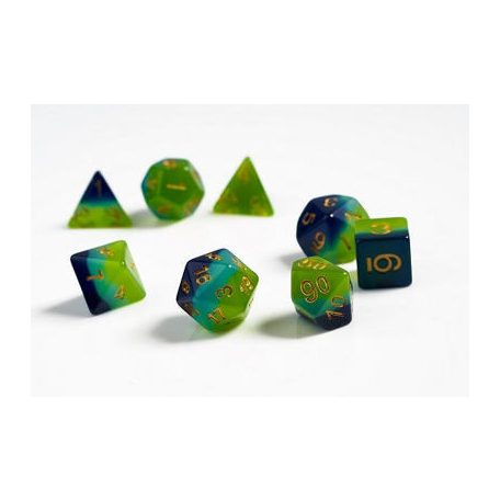 Sirius Dice - Dice Set - Green + Blue Translucent-SDZ0002-05