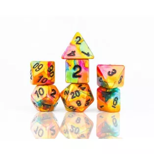 Sirius Dice - Dice Set - Rainbow Gold-SDZ0009-05