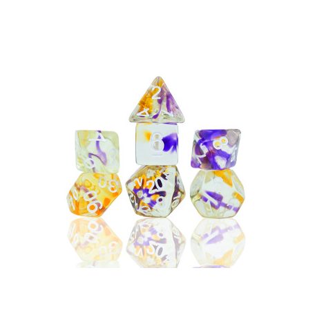 Sirius Dice - Dice Set - Violet Swirl-SDZ0009-04