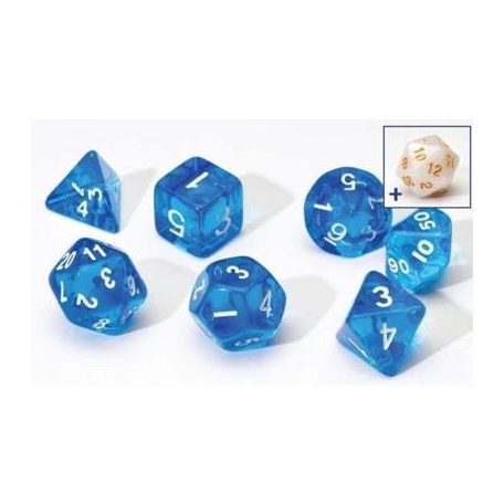 Sirius Dice - Translucent Blue Resin-SDZ0001-07