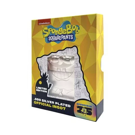 SpongeBob SquarePants 25th Anniversary .999 Silver Plated Ingot-V-SB17