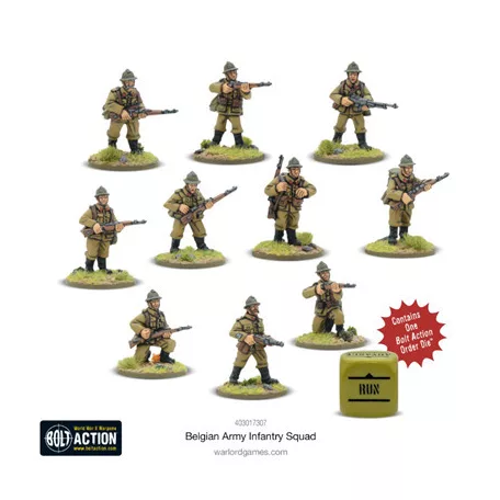 Bolt Action - Belgian Army Infantry Squad - EN-403017307NEW