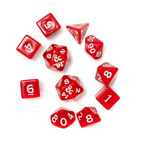 Sirius Dice - D&D New Adventurer Set - Red Dice-SDZ2002-02