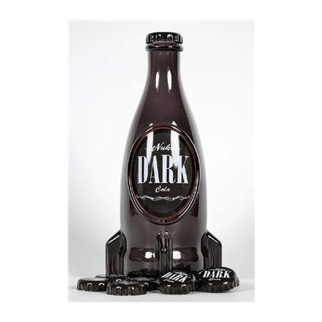 Fallout"Nuka Dark" Glass Bottle & Cap-1118213