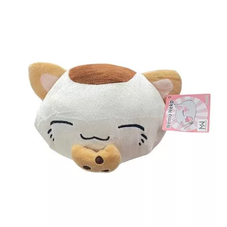 Nemu Neko - weiß mit braunen Punkt - mit Keks - 20cm Plüsch-PLS841