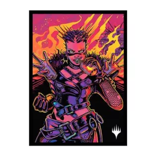 UP - MTG 2025 Multiplanar Race Set 100ct Deck Protector Sleeves Borderless Racer 4 for MTG-38666